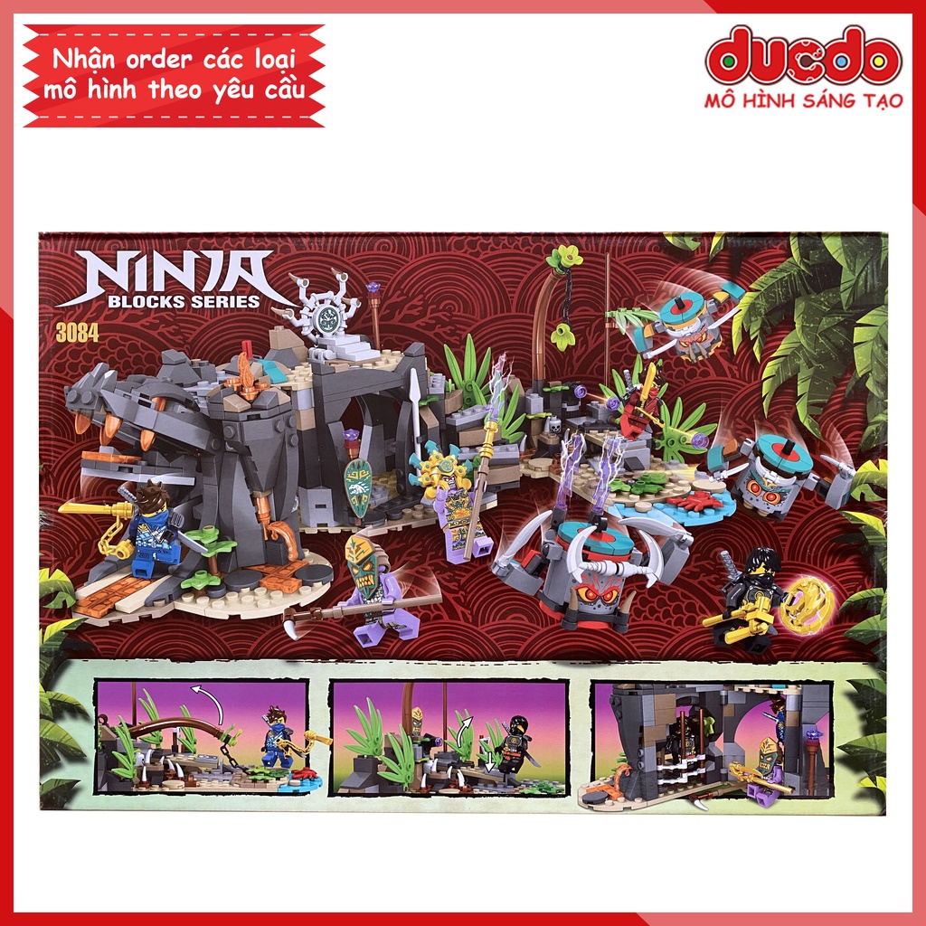 ZIMO 3084 Lắp ghép Ninjago Ngôi Làng Rừng Xanh - Đồ chơi Xếp hình Mô hình 71747