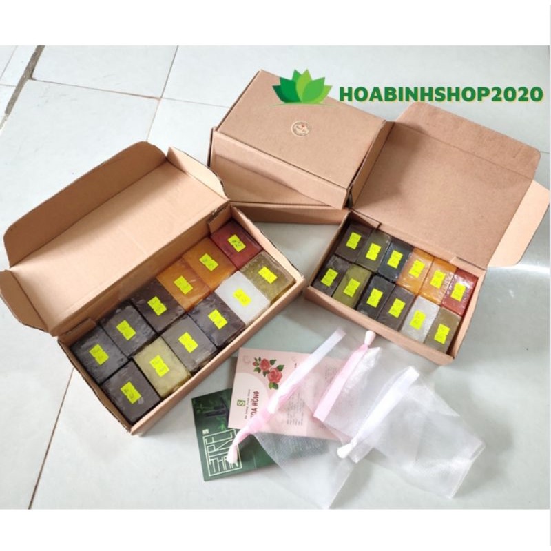 [COMBO TRẢI NGHIỆM] 12 Mùi Xà Bông Sinh DượcKhám Phá Đủ Hương Tặng túi tạo bọt, Xà phòng Sinh Dược 33g-660g