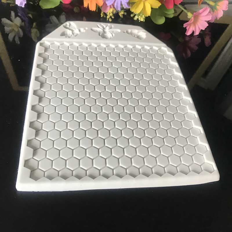 Khuôn Silicon Làm Bánh / Sô Cô La Hình Tổ Ong 3d