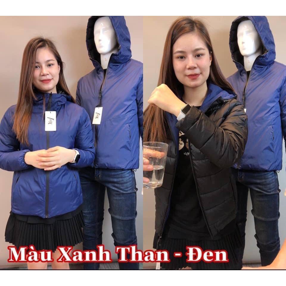 ÁO PHAO LÔNG VŨ 2 MẶT, THIẾT KẾ 2020 (Mặc Cả Nam & Nữ)