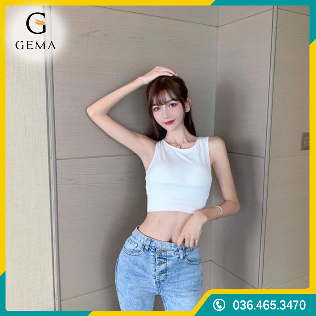 [Loại 1 Có Mút Ngực] Áo Croptop Ba Lỗ Co Dãn dáng ôm body, tập Gym,Yoga, Thể Thao