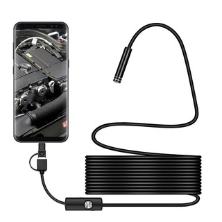 Camera Nội Soi Chống Nước Hỗ Trợ TYPE-C, MICRO USB OTG Android, PC, Laptop Dài 10M