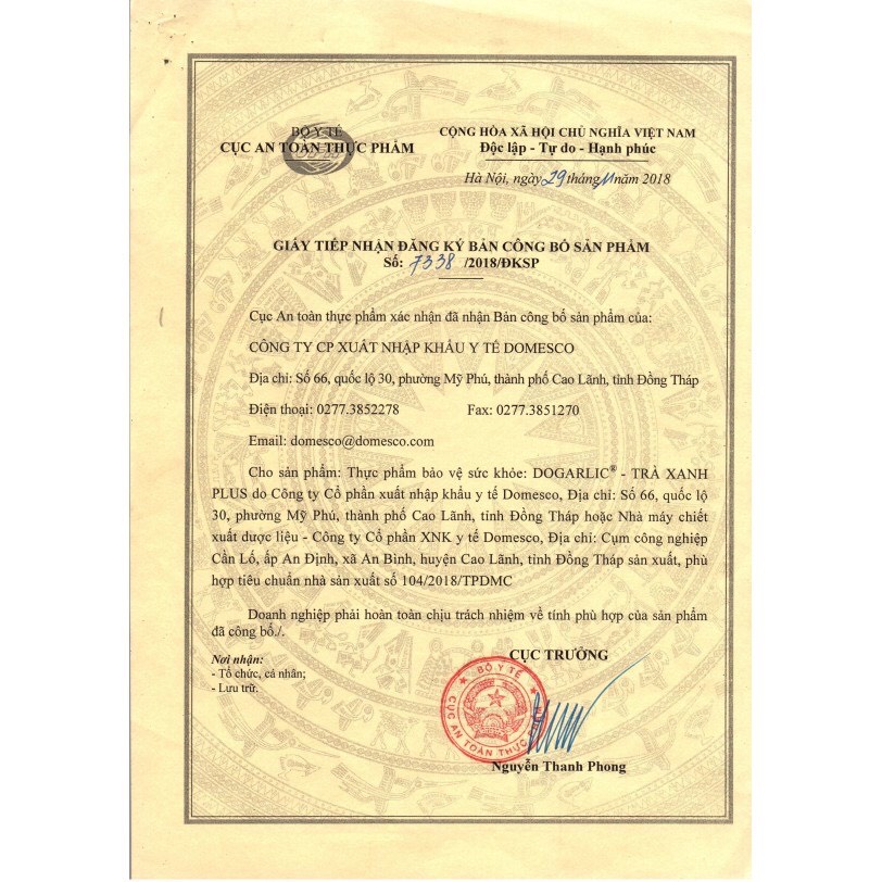 DOGARLIC TRÀ XANH PLUS