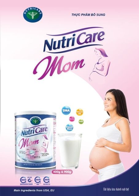 Sữa bột Nutricare Mom cho mẹ bầu và sau sinh (900g)