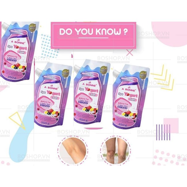 Muối Tắm Sữa Chua A Bonne Spa Yogurt Salt Smooth 350g [ NEW ] - Muối bò | BigBuy360 - bigbuy360.vn