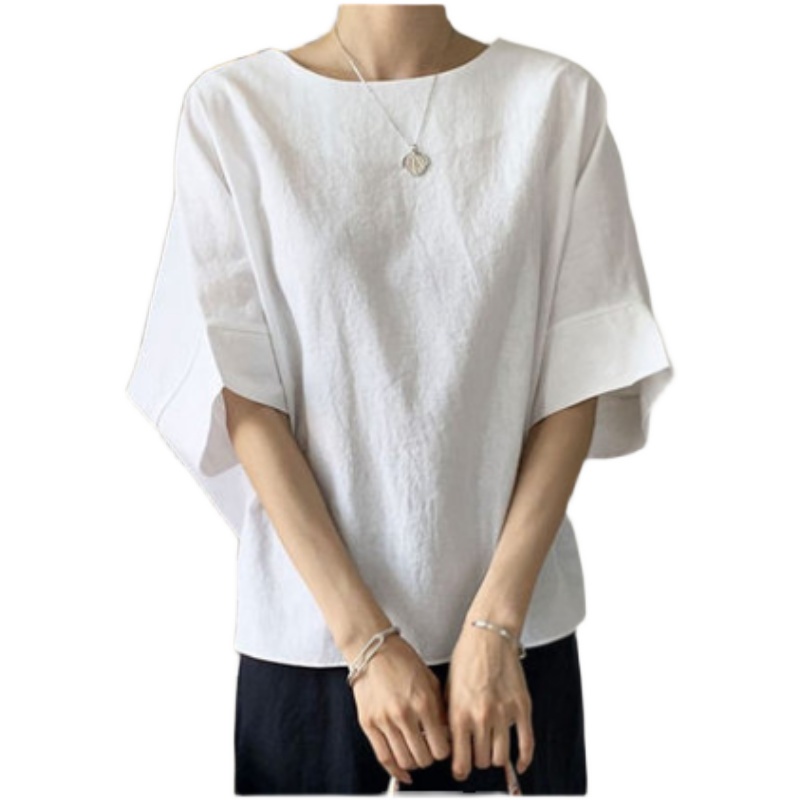 SUXI Áo Sơ Mi Dáng Rộng Màu Sắc Đơn Giản Phong Cách Hàn Quốc Cổ Điển Thời Trang Cho Nữ