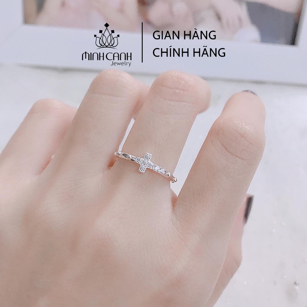 Nhẫn Bạc Nữ Thánh Giá Đơn - Minh Canh Jewelry