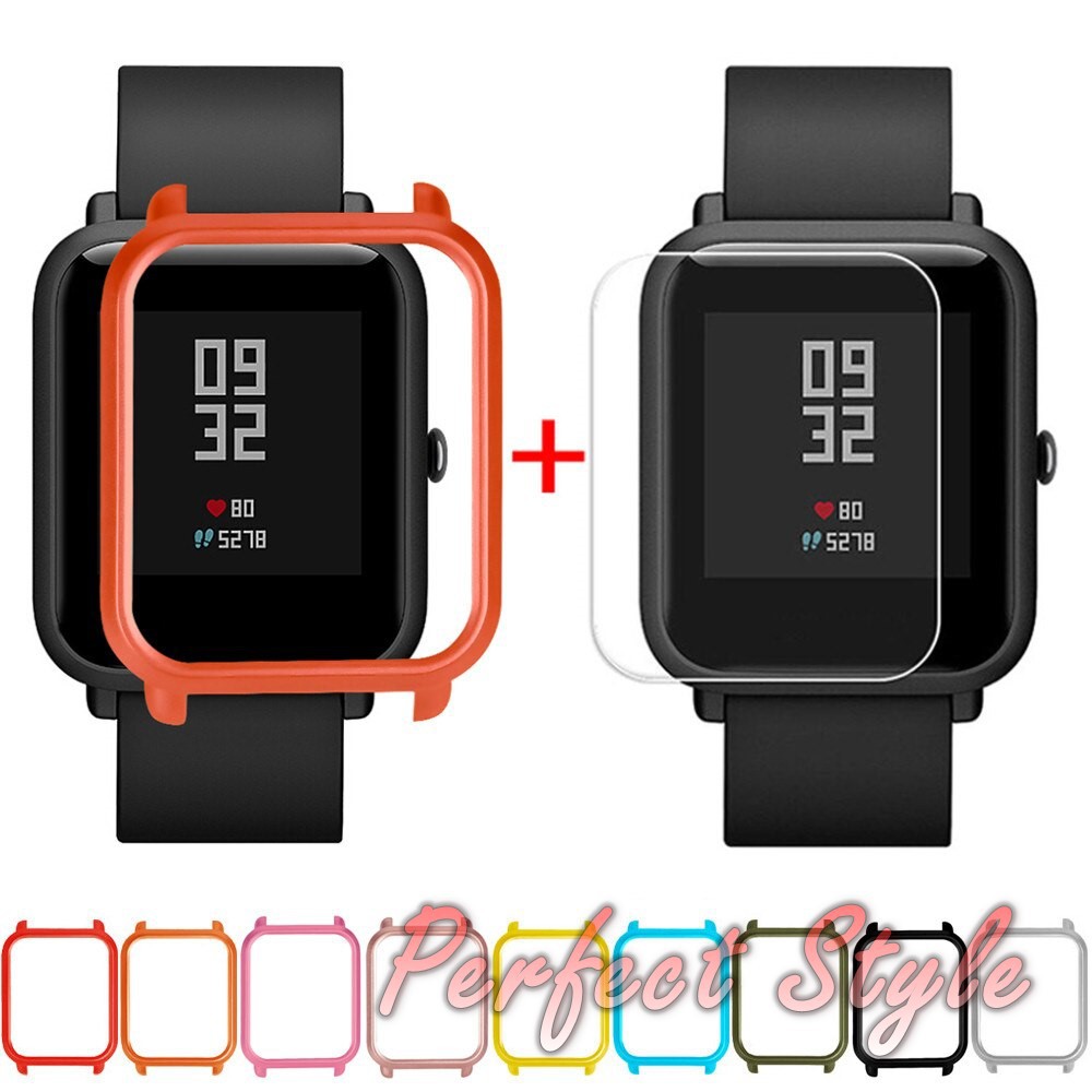 Combo ốp viền bảo vệ kèm dán màn Amazfit Bip