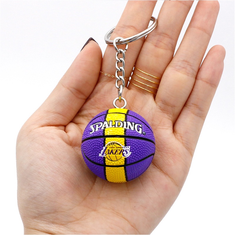Móc Khóa Hình Cầu Thủ Bóng Rổ Irving Durant James Kobe Curry Phong Cách Đường Phố