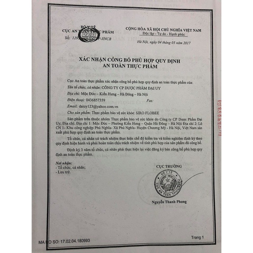 Viên nang Flobee extra trị Sốt  Cảm  Ho giành cho bà bầu