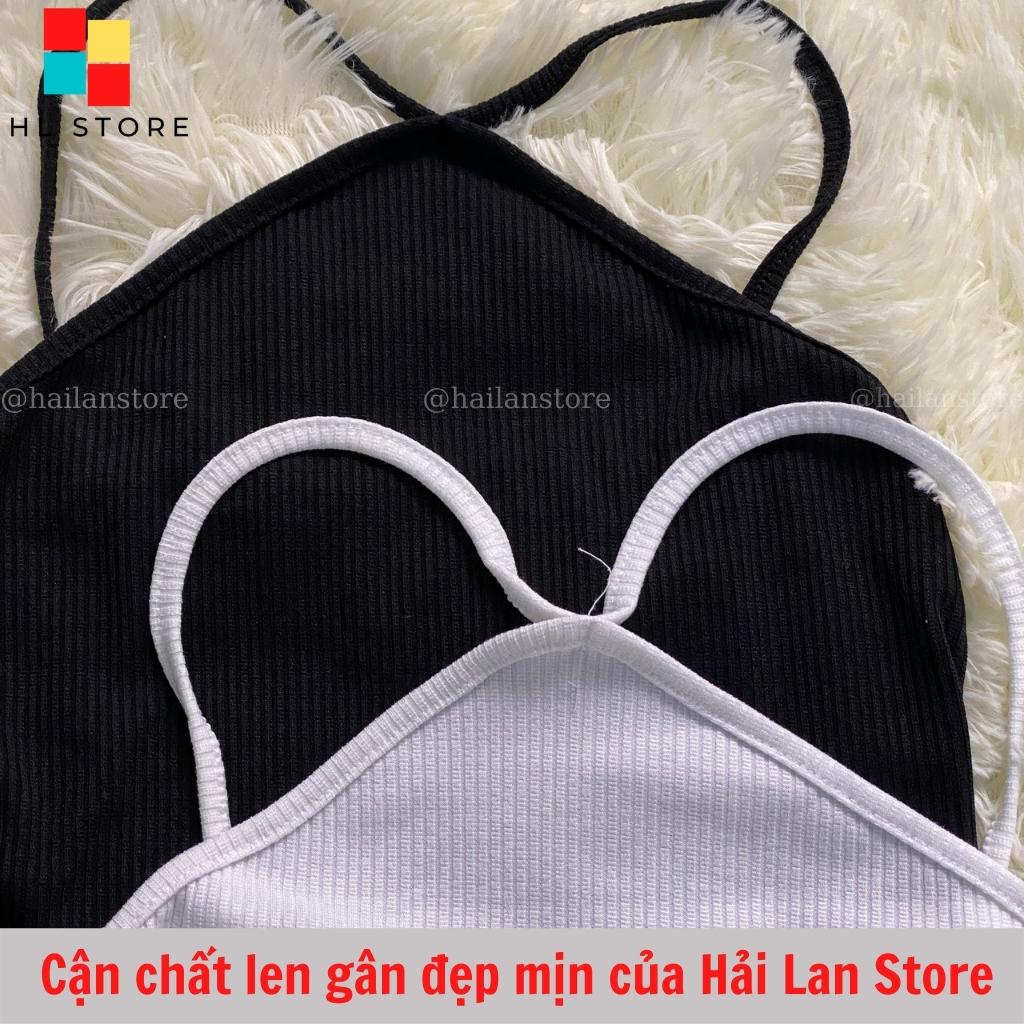 Áo yếm dây trơn ❤️ Áo croptop chất len gân ôm body khoe vai gợi cảm Hải Lan Store TU12 | WebRaoVat - webraovat.net.vn