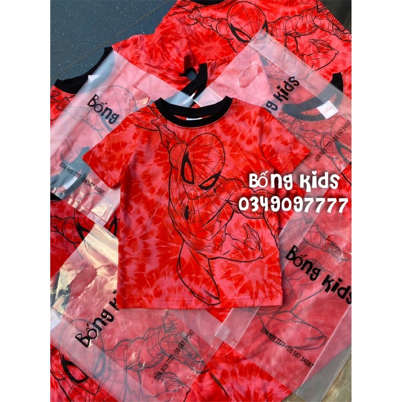 Áo Pull Bé Trai Siêu Nhân Nhện Loang Đỏ Cam Next