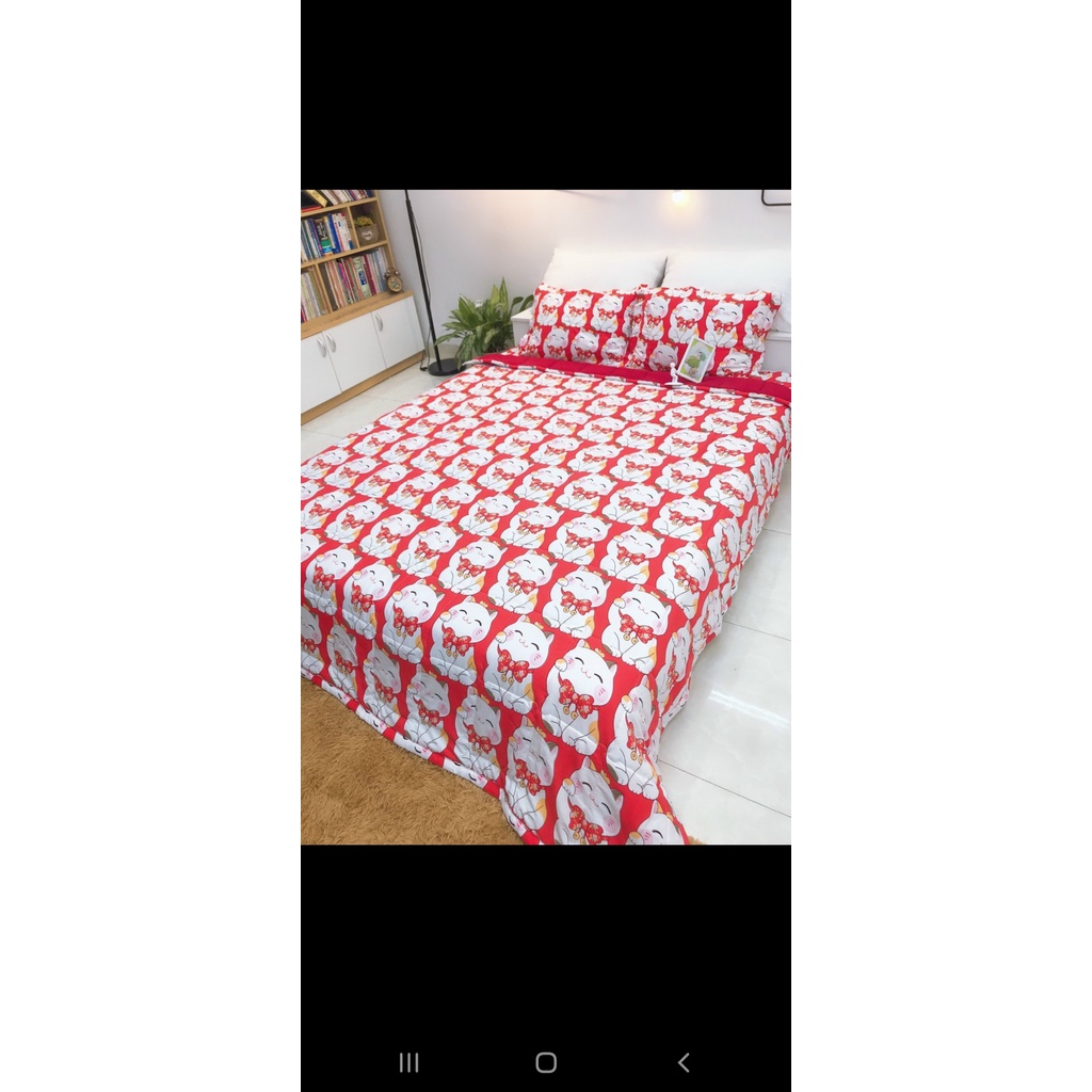 Bộ chăn hè, ga gối đũi 5 món