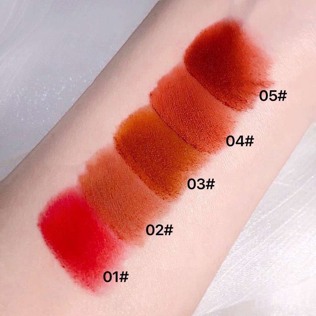 Son kem bùn GUICAMI mịn lì bám màu Rouge Matte Lip Mud GCMI16