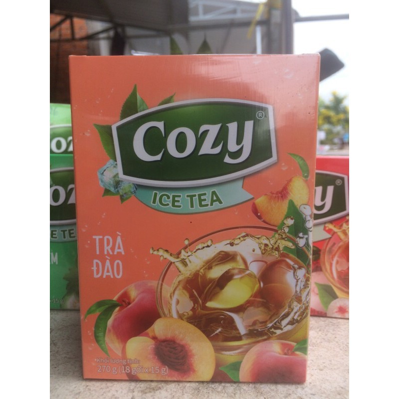 Trà hòa tan Cozy hộp 270g (18 gói 15g) - yenthu