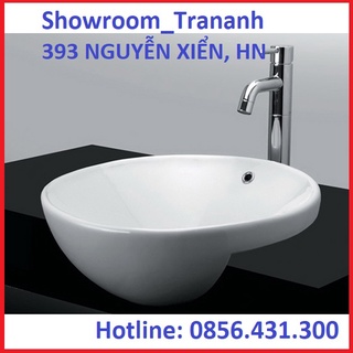 Chậu lavabo toto lt533r, chậu rửa mặt toto bán âm bàn lt533r.