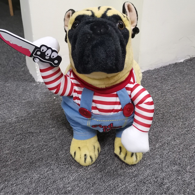 Bộ Đồ Hóa Trang Chó Bull Pháp Dễ Thương Vui Nhộn Dành Cho Cún Cưng Trong Tiệc Halloween