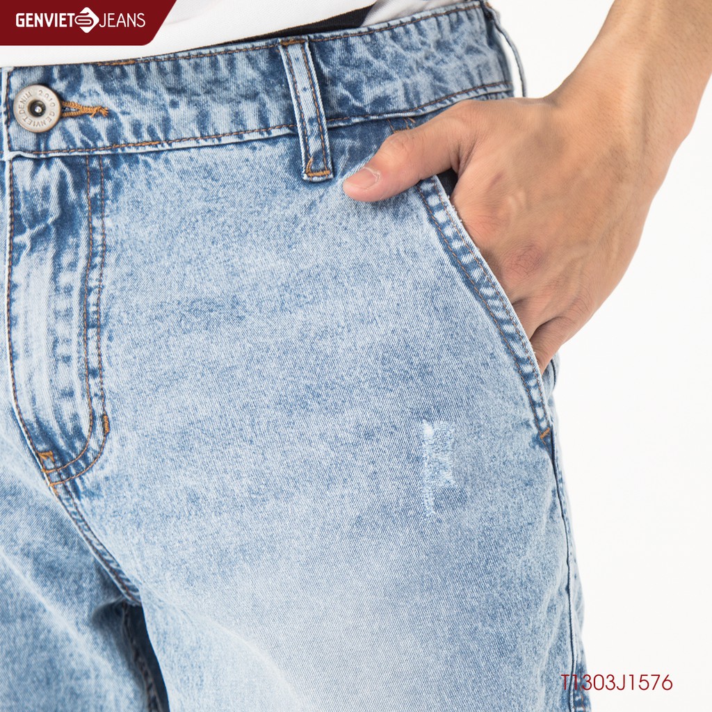 Quần Ngố Jeans Nam T1303J1576 GENVIET