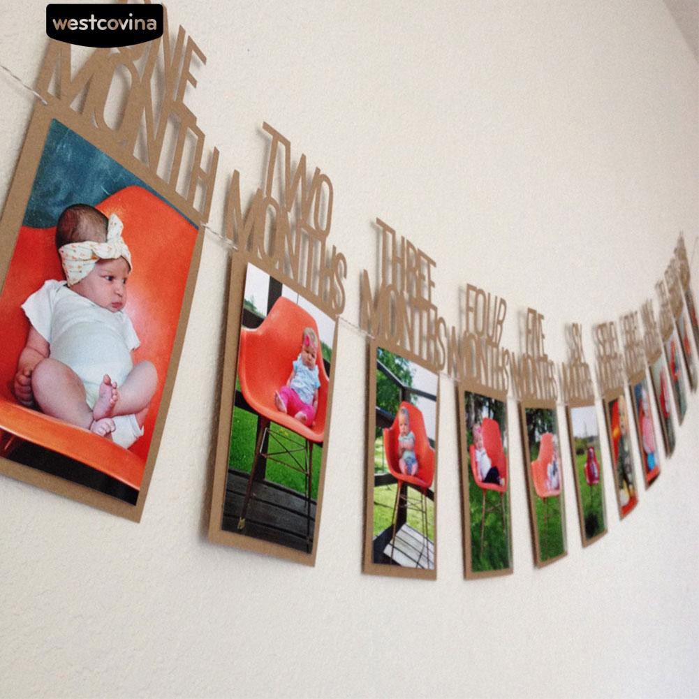 Tranh Treo Tường Trang Trí Sinh Nhật Cho Bé 1-12 Tháng Tuổi