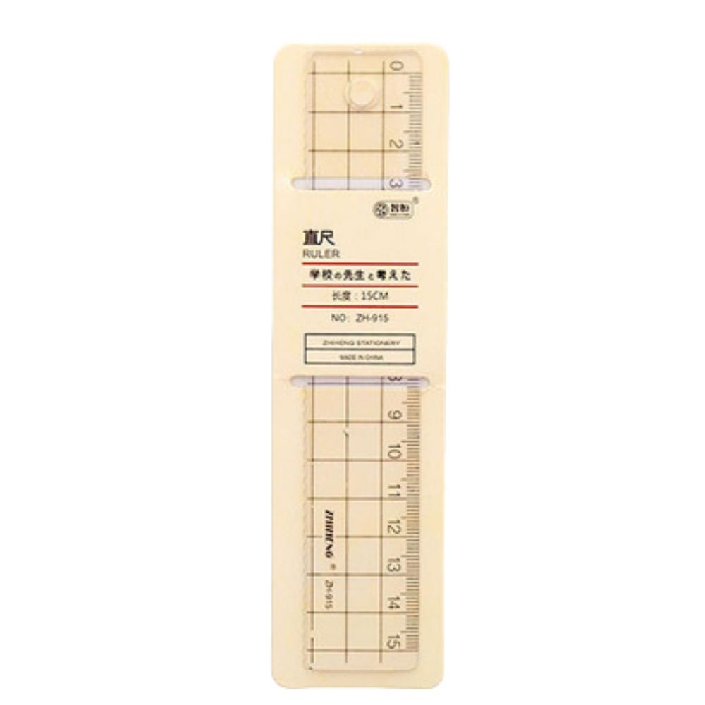 Thước kẻ Hình ô vuông trong suốt 3 kích cỡ Pison dùng cho học sinh - 01 cái