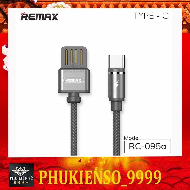 Cáp Sạc Nam Châm Remax RC-095a Cổng Type C ✓ Hàng nhập khẩu