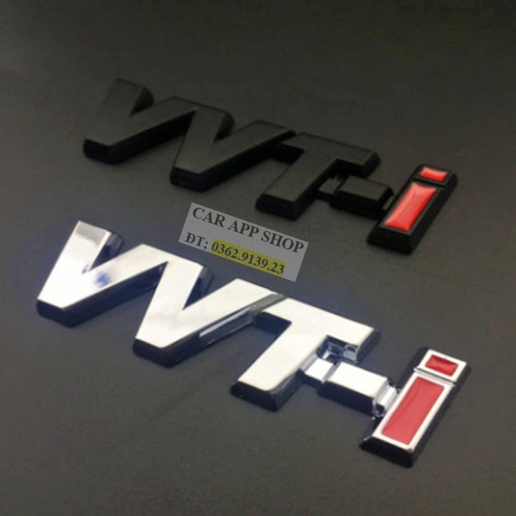 VVT-i - Variable Valve Timing with Intelligence. logo gắn  xe của Toyota như Camry, Altis...vv.