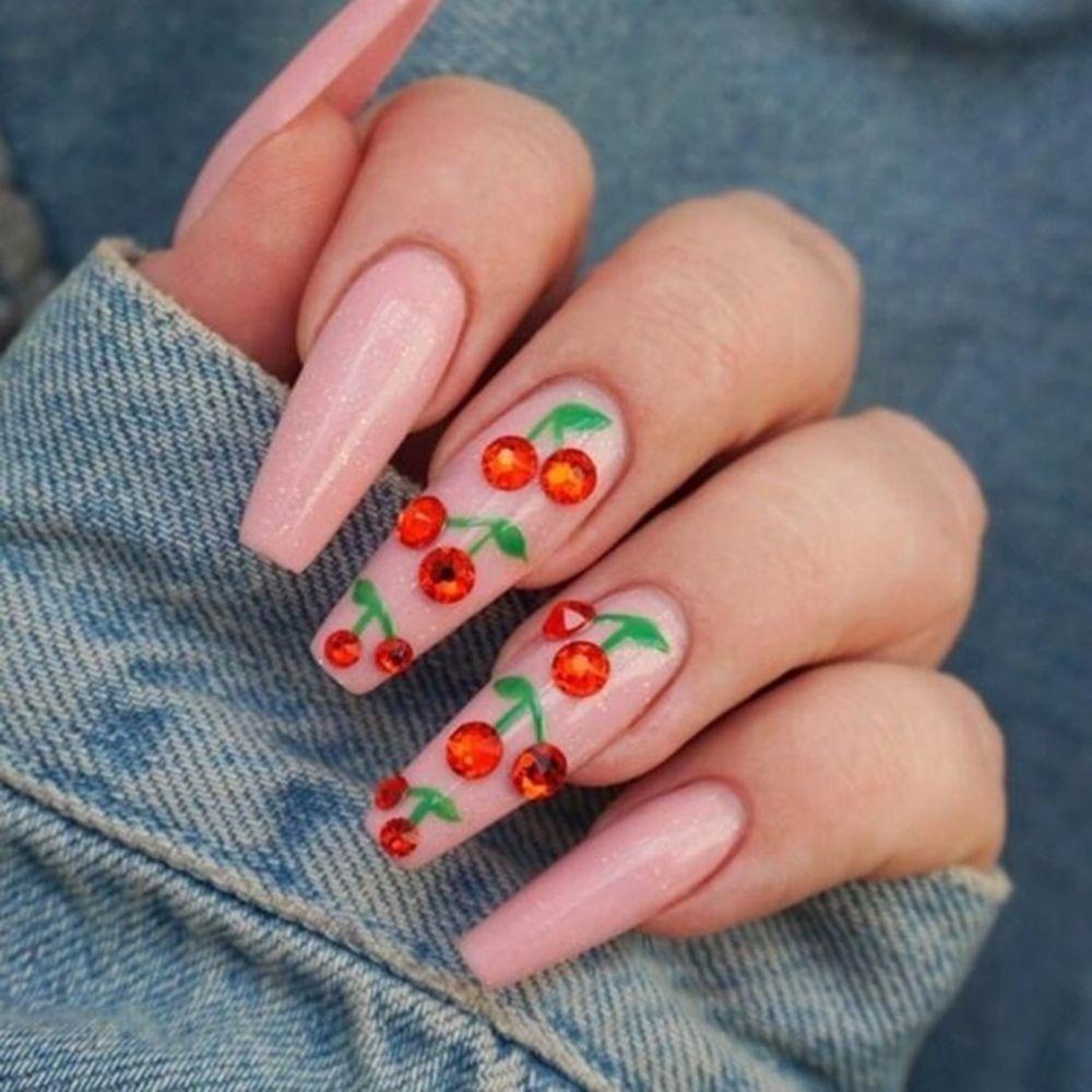 Móng Tay Giả Bằng Acrylic Cao Gót Phong Cách Pháp