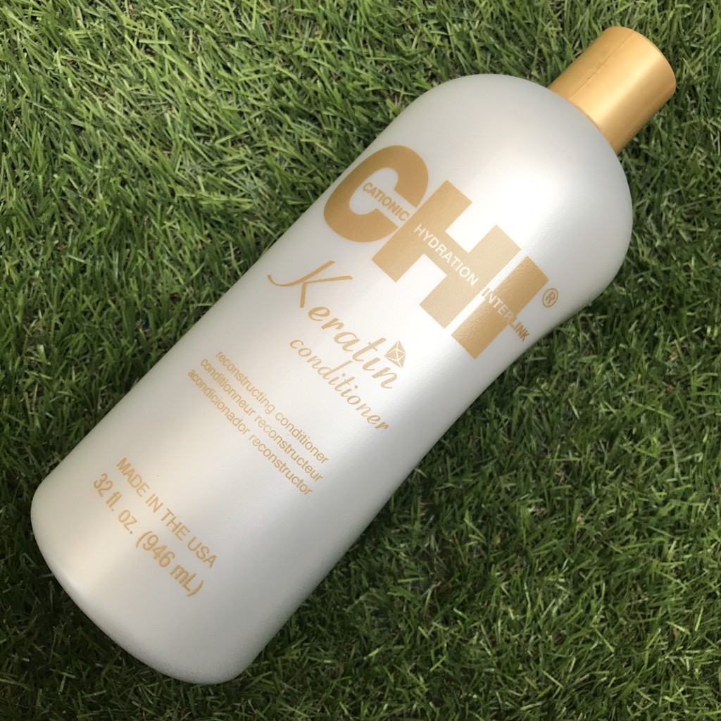 #chi_usa_Chính_hãng_100% Combo Dầu gội xả phục hồi CHI Keratin Shampoo Và Conditioner 946mlx2