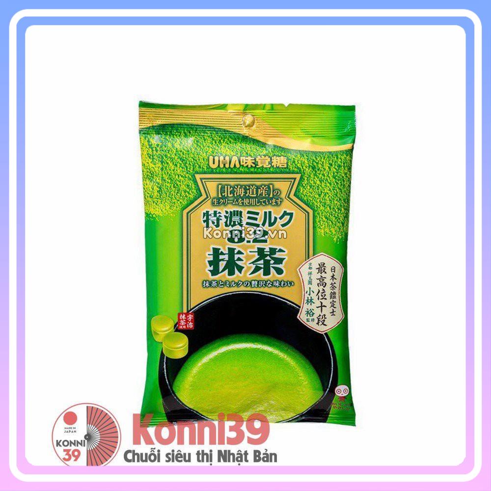 [Trà xanh thật, Ngon, ngậy]Kẹo sữa Matcha UHA Tokuno 80g