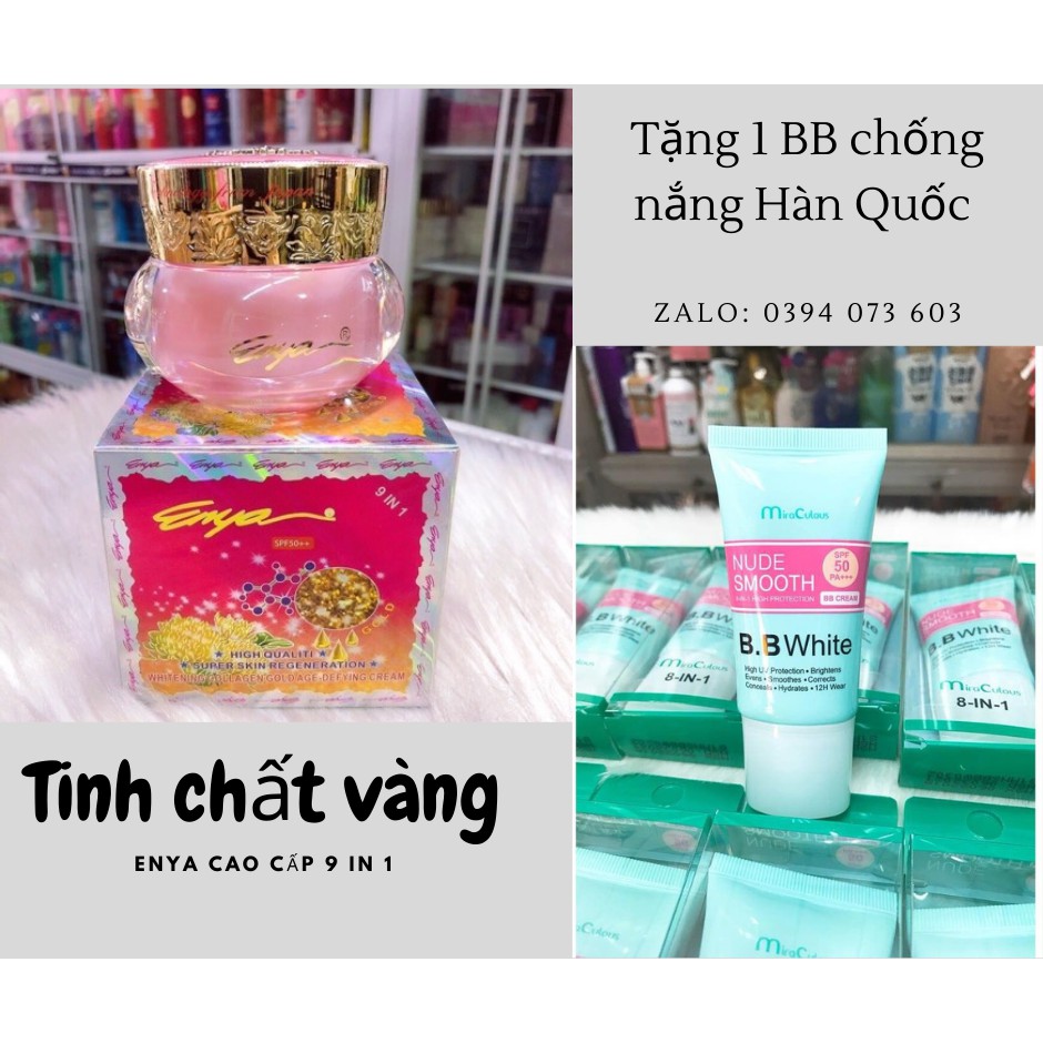 kem enya cao cấp tinh chất vàng nano 9 in 1 kèm quà tặng BB chống nắng