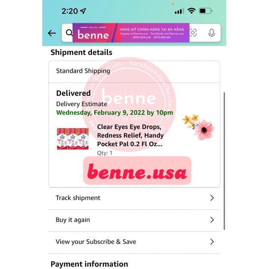 Nước nhỏ mắt Clear Eyes Redness Relief của Mỹ