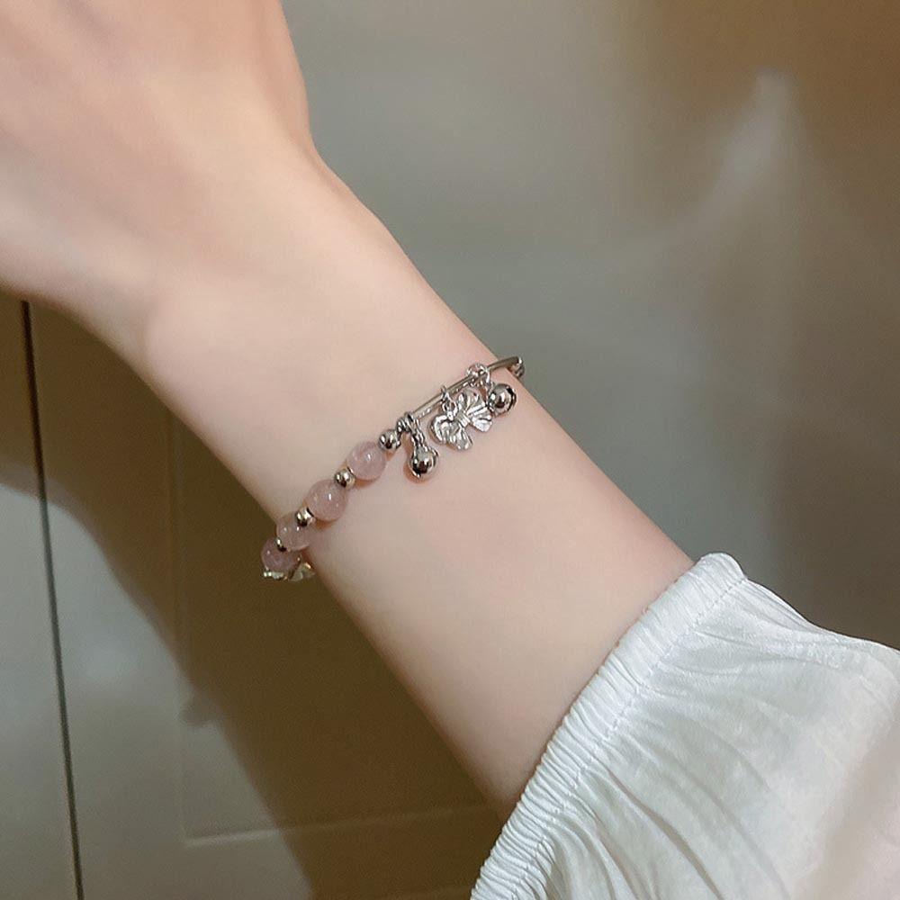 Dâu Tây CABEZA Chất Lượng Cao|Vòng Tay Chuỗi Hạt May Mắn Co Giãn Ngọt Ngào Cho Nữ