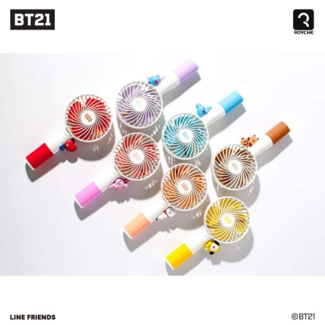 Quạt cầm tay, handy fan BT21 Royche ver3