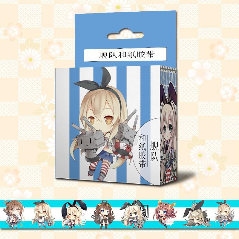 (không hộp) Băng dính Violet Evergarden washi tape trang trí hoạ tiết in hình anime chibi