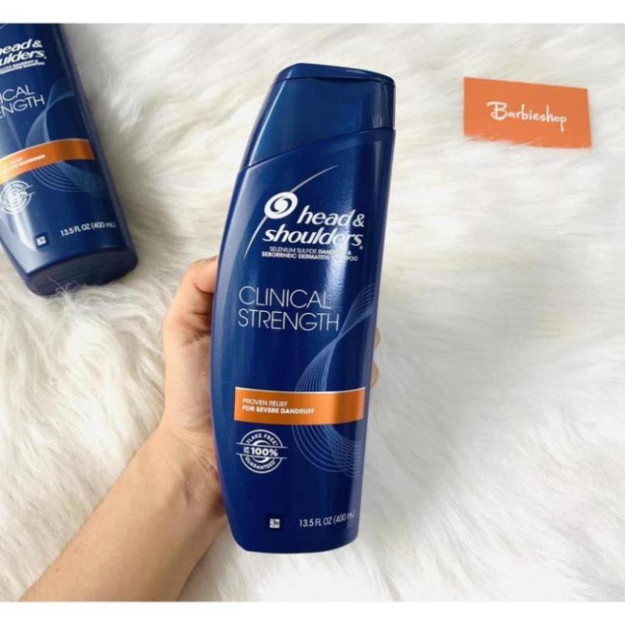 Head Shoulders Mỹ dầu gội đầu ⚡️𝑪𝒉𝒖𝒂̂̉𝒏 𝑪𝒉𝒊́𝒏𝒉 𝑯𝒂̃𝒏𝒈 ⚡️ Clinical strength 400ML