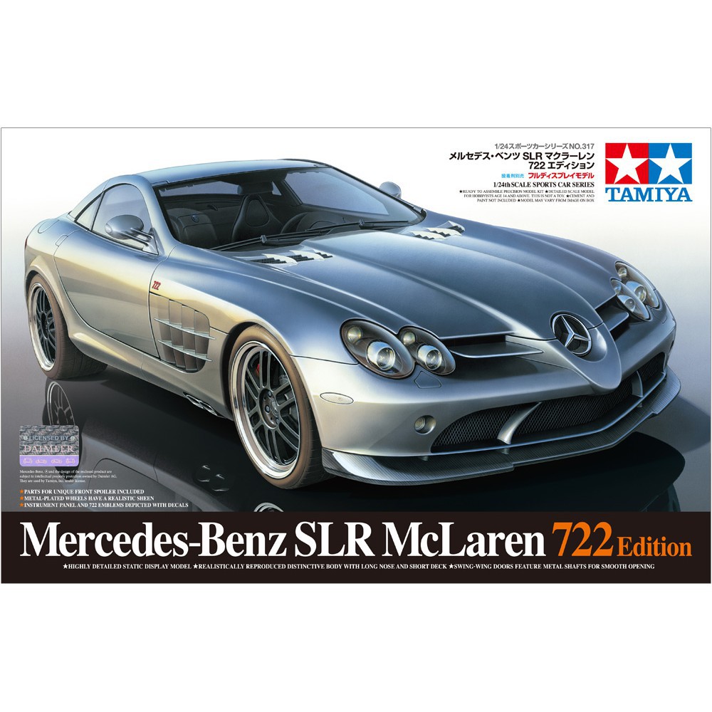 24317 Mô hình xe ô tô 1/24 SCALE Mercedes-Benz SLR McLaren 722 Edition  - GDC