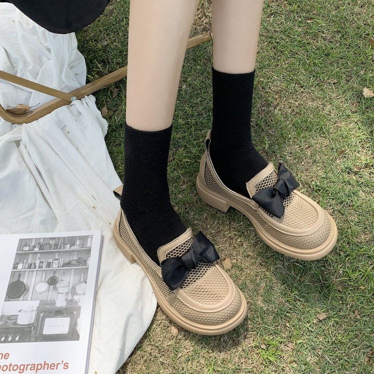 [ Mã 66CBSALE giảm 30K đơn 200K] Giày Lười Phối Nơ Xinh Xắn Dành Cho Nữ | BigBuy360 - bigbuy360.vn