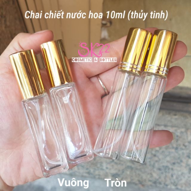 CHAI CHIẾT NƯỚC HOA 10ML VUÔNG/TRÒN