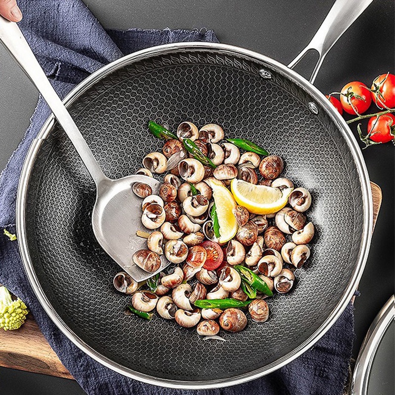 Chảo chống dính vân tổ ong sâu lòng size 32cm, chống dính, phù hợp mọi loại bếp