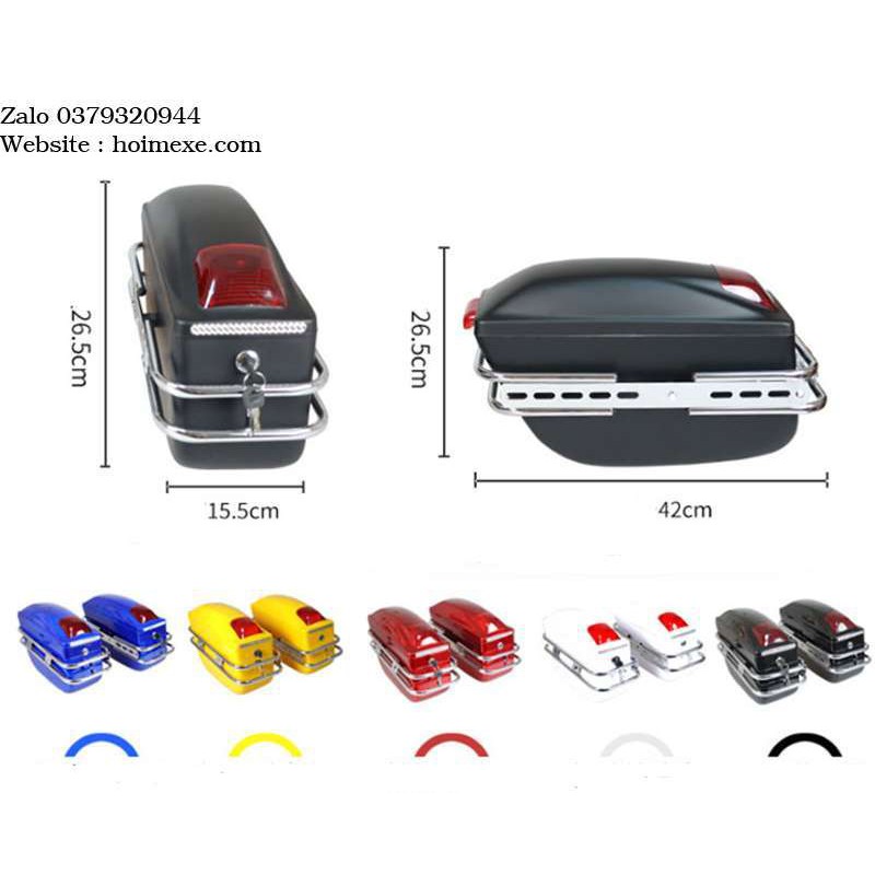 Cặp thùng xe honda rebel 125cc - 250cc