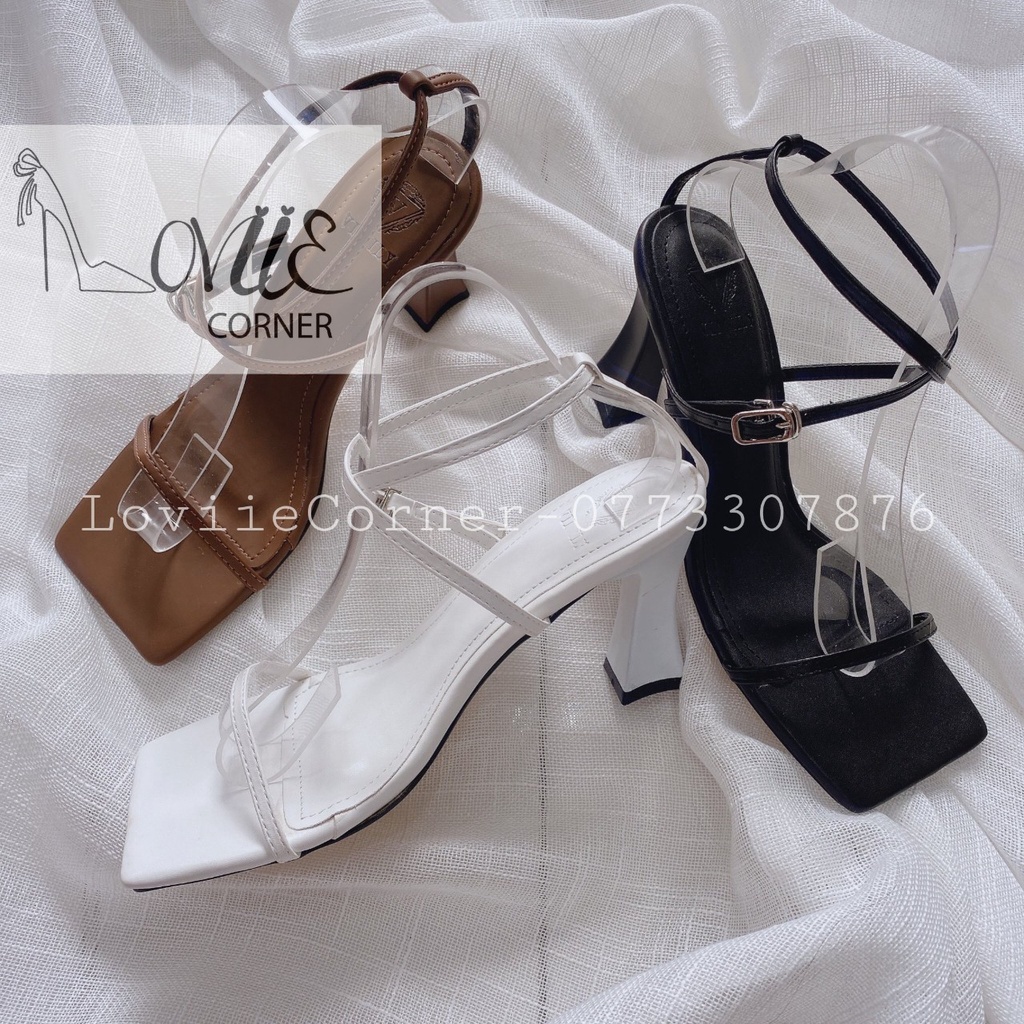GIÀY CAO GÓT LOVIIECORNER 7 PHÂN - SANDAL NỮ GÓT NHỌN DÂY MẢNH CÔNG SỞ 7CM G201024 G220109