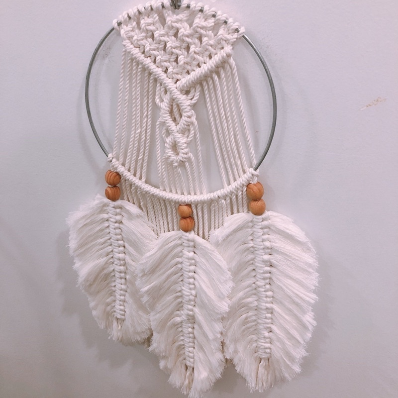 Dreamcatcher macrame lưới bắt giấc mơ trang trí nhà cải tạo nội thất treo tường