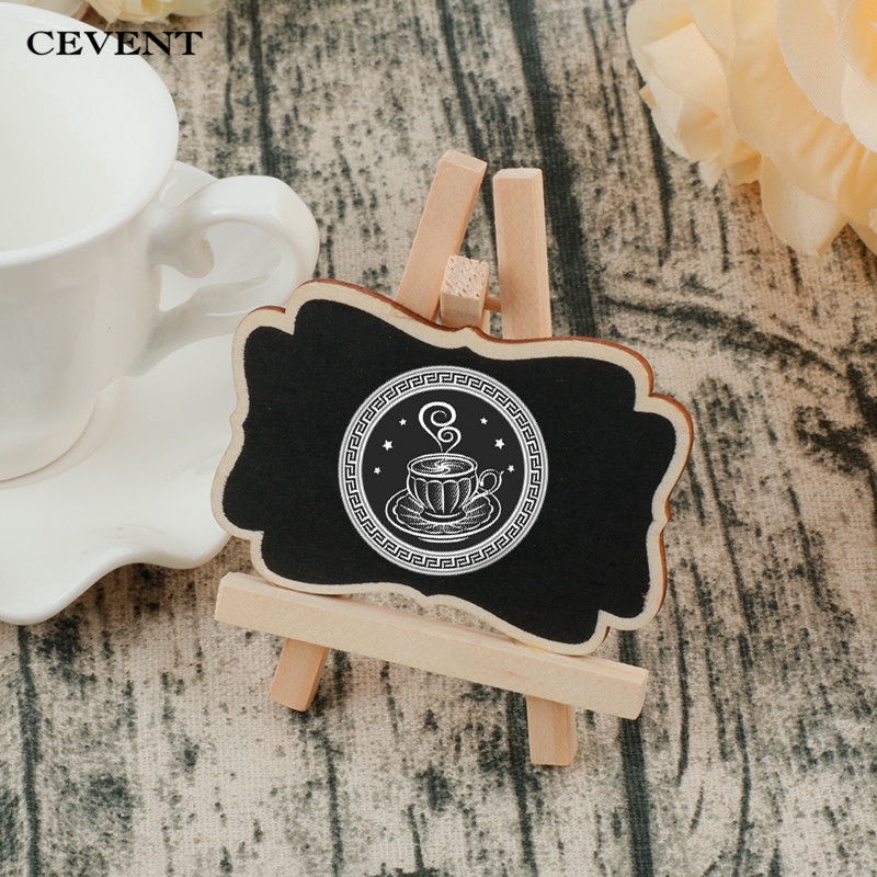 Bảng đen viết phấn mini bằng gỗ trang trí tiệc cưới