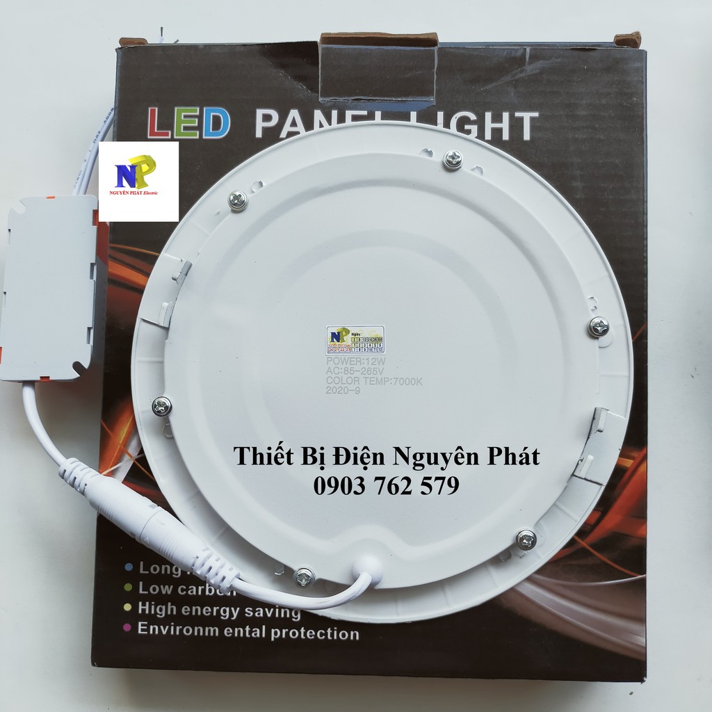 Đèn Led Panel Âm Trần Siêu Mỏng 12w Ánh Sáng Trắng/Ánh Sáng Vàng