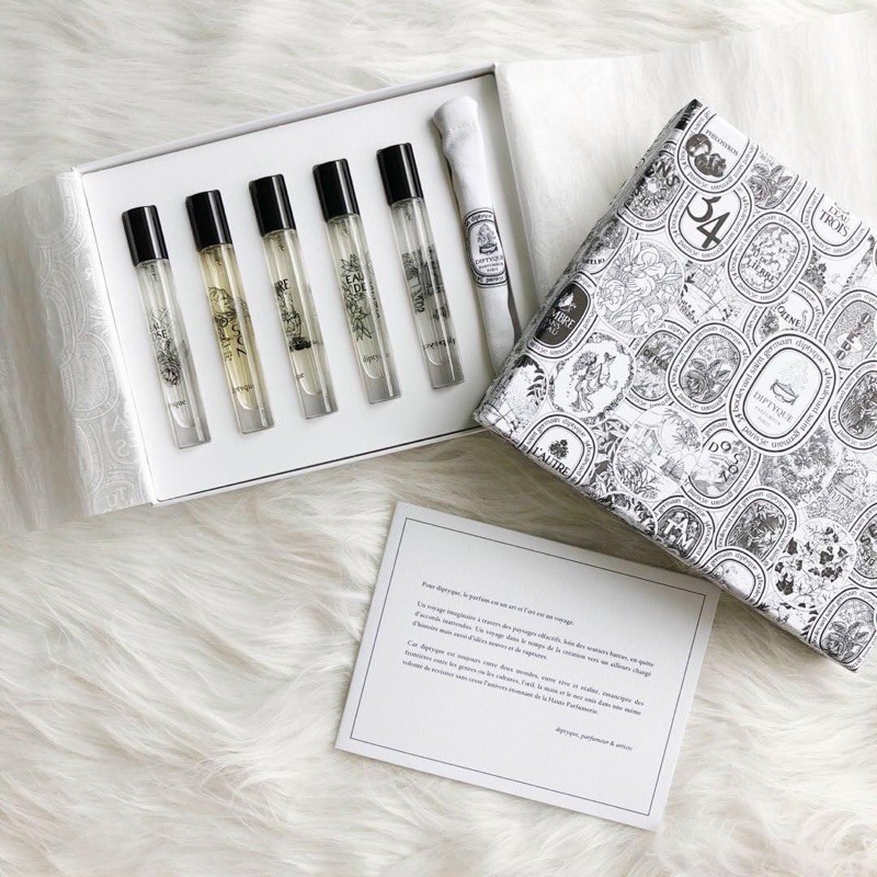 +𝘊𝘩𝘰𝘰 𝘗𝘦𝘳𝘧𝘶𝘮𝘦+ Set Nước Hoa Diptyque Mini Đủ Mùi 7.5ml | Thế Giới Skin Care