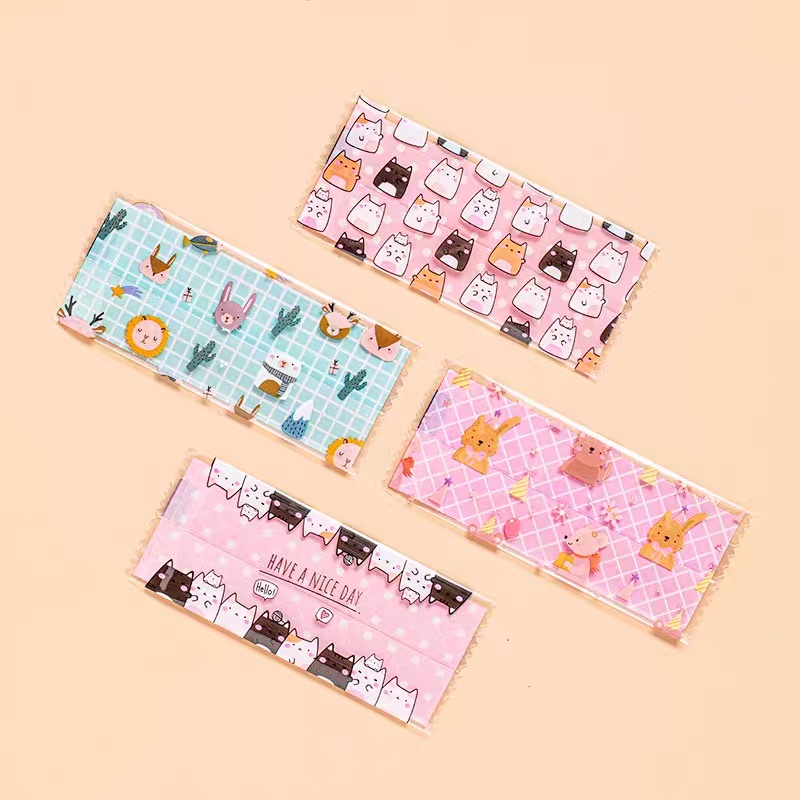 Set 200 vỏ túi kẹo 4x9cm cute đựng vừa kẹo