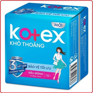 Kotex SIÊU MỎNG CÓ CÁNH GÓI 8 MIẾNG