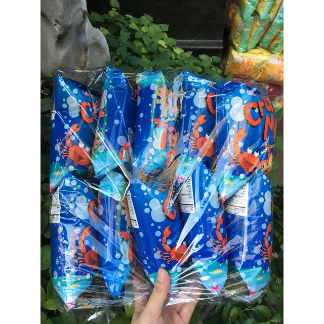 Bim bim Oishi snack cua vị xốt chua ngọt (bịch 10 gói 15g)