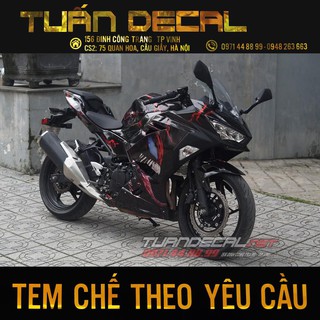 Tem Trùm Ninja 400 Venom - Nhận thiết kế theo yêu cầu của từng khách hàng