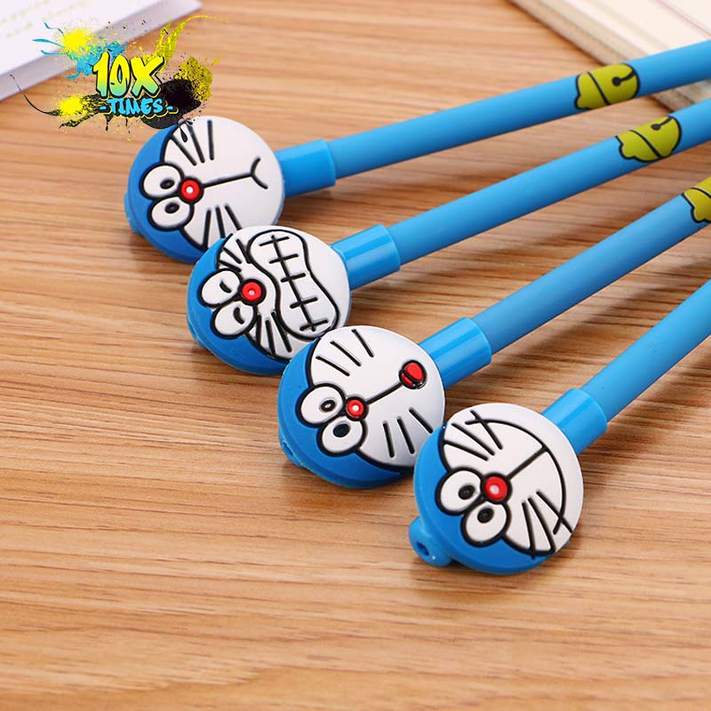 Bút mực gel doraemon dễ thương xinh xắn ngòi 0,5 mm mực đen dùng dể viết bài, quà tặng sinh nhật bạn trai bạn gái trẻ em